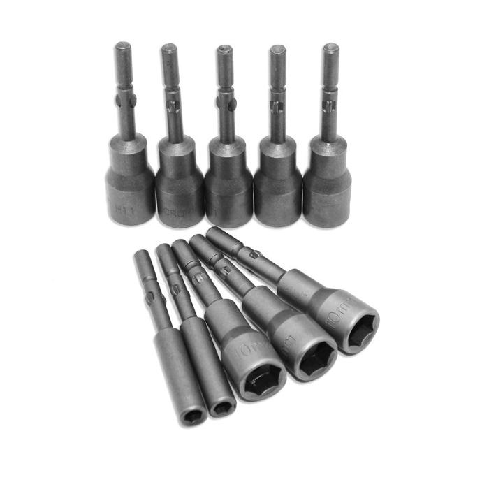 铬钒钢800/801/802无磁电批套筒圆柄内六角螺丝电动快速旋具套筒