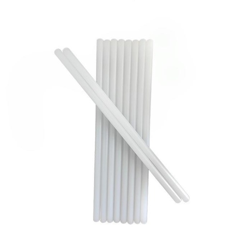 [002786] 11mm0.7mm白色透明热熔胶棒胶抢胶棒加热成胶水状