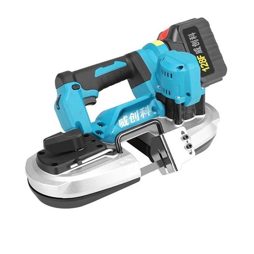 [002832] 牧田款充电式轻便带锯120mm电缆钢管环形电锯21V锂电无绳电带